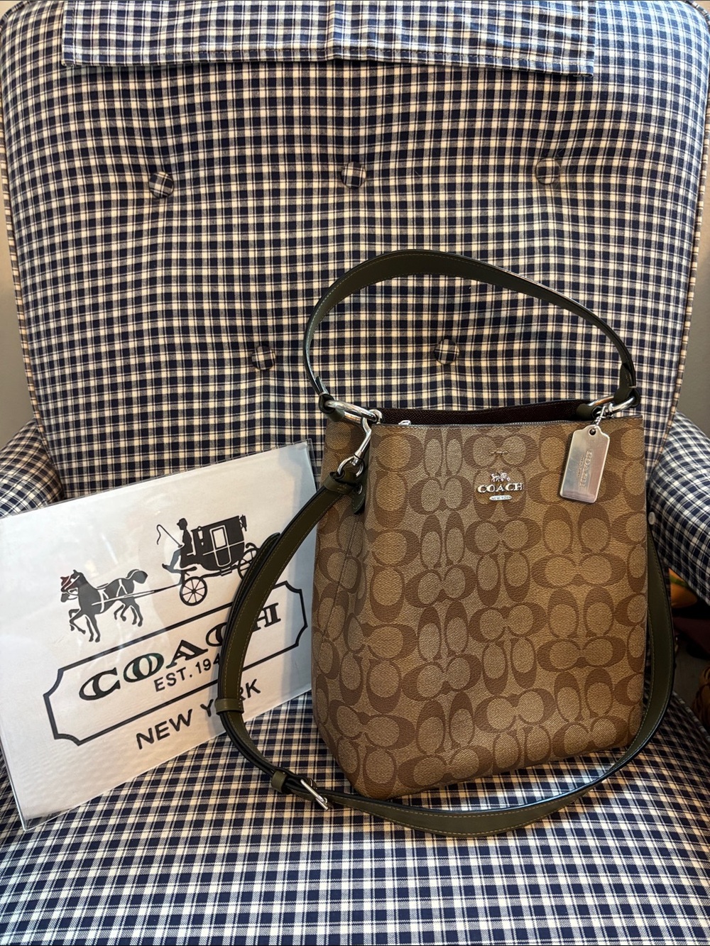 Coach Mollie Signature C leather bucket Bag